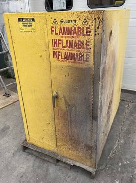 25661 Justrite #25661 55 Gallon Large Flammable Cabinet 30 Inch W X 48 D 50 H 5486