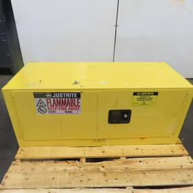 891300 Justrite 12 Gallon Flammable Liquid Storage Cabinet 43 Inch X 18 Tall
