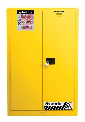 894510 Justrite 60 Gallon Manual Close Paint And Ink Safety Cabinet 18 Gauge Steel