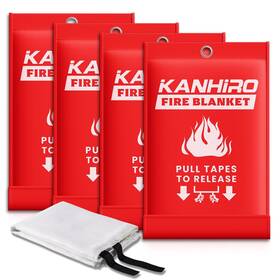 Kanhiro 700433983269 Emergency Fire Blanket For Home Kitchen - Fiberglass Suppression