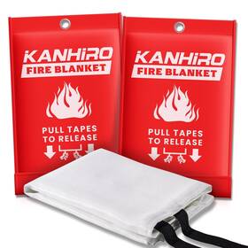 Kanhiro 700433983283 Fire Blanket Emergency For Home Kitchen - Fiberglass Suppression