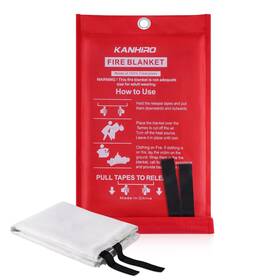 Kanhiro 700433983290 Emergency Fire Blanket For Home Kitchen - Fiberglass Suppression