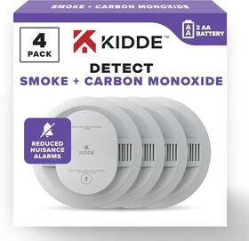 21032832 Kidde Smoke And Carbon Monoxide Detector Aa Battery Powered Led 4 Pack