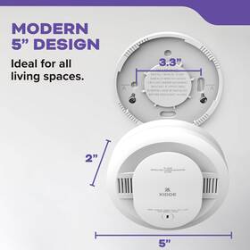 21032842 Kidde Smoke And Carbon Monoxide Detector 10-year Battery Powered Voice Alerts 65