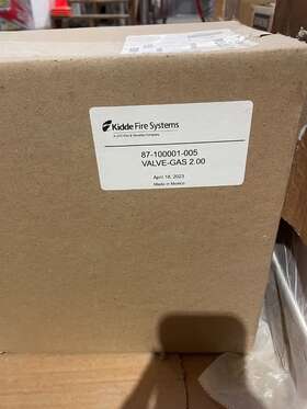 87-100001-005 Kidde Npt Mechanical Gas Valve 2 Inch