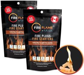Kiknek 850032818865 Fireflame Fire Plugs Starter - Quick Instant 100% Waterproof All-purpose