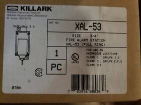 Xal-53 Kilark Xal53 Manual Fire Alarm Station No And Nc Contacts. New In Box 130a