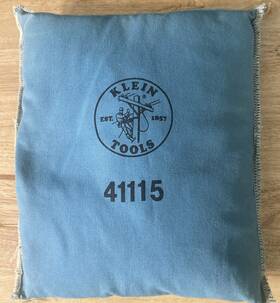 41115 Klein Tools Nos Vintage Fire Retardant Mineral Wool Bag Pillow Rare Usa Made