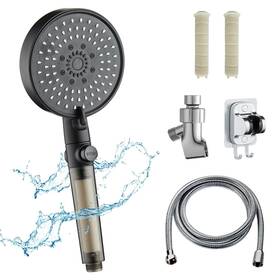 Zt10001 Kollxun Filtered Handheld Shower Head With Switch 4.92 Inch Extra-large Panel 5 Water M