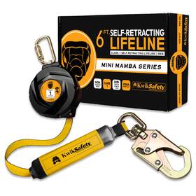 Kwiksafety B094dxkdjf - 6 Mini Mamba Self Retracting Lifeline No Tangle Web Class 1