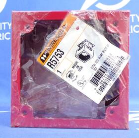 R5753 Legrand Wiremold New Alarm Device Box Steel Extra Deep 2 Gang Red 1yr Warr
