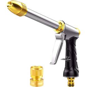 Lianran 791809065344 Upgrade Water Hose Nozzle Long Rod Garden Heavy Duty Metal Brass