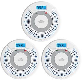 Gs528a Linsoal 3 Pack Combination Photoelectric Smoke Alarm And Carbon Monoxide De... Fast Ship