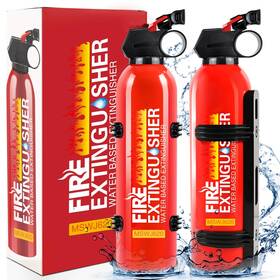 2pcs-red Lirches Fire Extinguisher For Home - 2pack Car With Wall Mount Sma