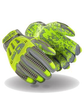 Trx746xs-2 Magid Glove & Safety Trx746 Windstorm Series Impact Gloves Ansi A6 Cut Resistant Hi-viz Sa