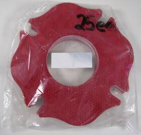 Cr-3375 Mark-a-hydrant Cr3375 Reflective Red 2-1/2 Inch Hose Connection Marker 500 Gpm 25