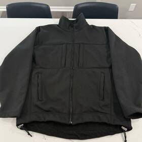 070523-g Massif Elements Fire Fighting Protective Jacket Full Zip Mens Size Xl Black