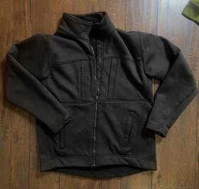 10-3909 Massif Elements Fire Fighting Protective Jacket Full Zip Mens Size Medium Black