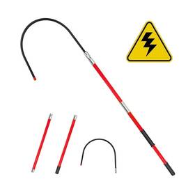 Jsg0022 Meifireci 7.6 Feet Rescue Hook High Voltage Insulated Telesco