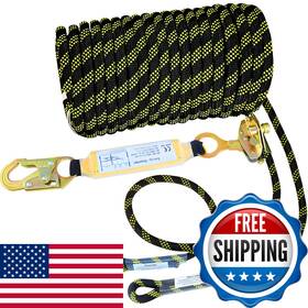 B0d8j7vbyl Meyoppm 50ft Vertical Lifeline Assembly Heavy Duty Fall Protection Safety Rope