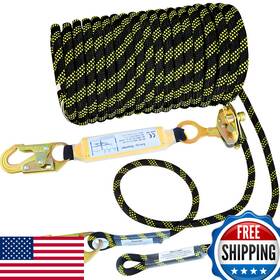 B0d8kfd9r4 Meyoppm Fall Protection Safety Rope 150ft Heavy Duty Vertical Lifeline Assembly