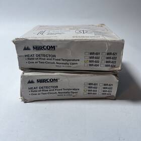 Mir-603 Mircom Lot Of 2 New Mir 603 Mir603 Heat Detector