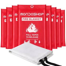 Efb-005 Mondoshop Emergency Fire Blanket For Camping Grill - Retardant Blankets