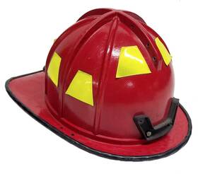 Hb2-plus Morning Pride Red Fyr-glass Captain Fire Fighter Helmet
