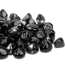 Mf-fg025-bk10 Mr. Fireglass 10 Pounds Blended Fire Glass Diamonds For Fireplace Pit And