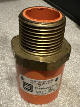 4236-010 Mr.robisomethings Store Spears Flameguard Standard Adapter 1 In Mnpt X Socket Cpvc Domest