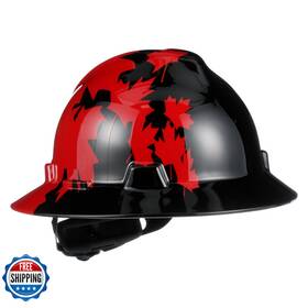 B00nb69fb0 Msa 10082235 Freedom Series V-gard Full-brim Hard Hat Fas-trac Iii Ratchet