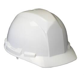50100-10 Mutual Industries 50100 Polyethylene 4-point Pin Lock Suspension Hard Hat White