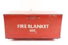 N5156 Undisclosed Vintage Scott Fire Blanket Metal Cabinet