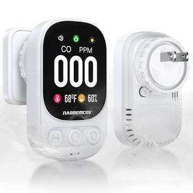 Hd08 Narremcoy 3-in-1 Carbon Monoxide Detector Plug In - Ultra Hd Display With 85db Audible