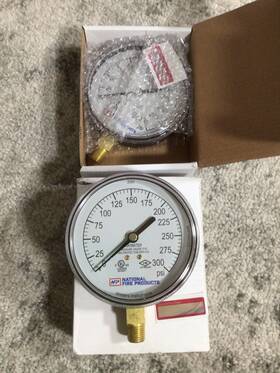 Nfp150103 National Fire Products 0-300 Psi Ul Fm Air And Water Gauge - Lot Of 2 New