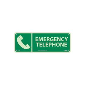 Gl306r National Marker Notice Signs Emergency Telephone 5x14 Glow Rigid