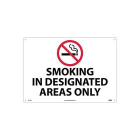 M115ac National Marker Information Signs Smoking In Designated Areas Only Graphic 14 Inch