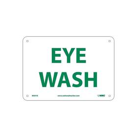 M501r National Marker Notice Signs Eye Wash 7 Inch X 10 Rigid Plastic