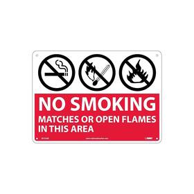 M722ab National Marker Notice Signs Graphics No Smoking Matches Or Open Flames In