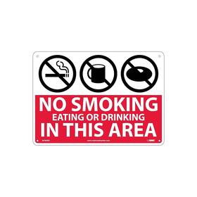 M760ab National Marker Information Signs No Smoking Eating Or Drinking In This Area