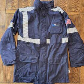 C18udmqmdrg-rex National Safety Apparel Jacket Explorer Series Fr Parka Quilted Liner Sz Medium
