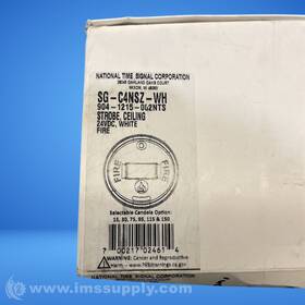 Sg-c4hsz-wh National Time Ceiling Strobe White Fnob