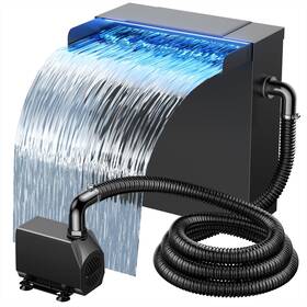 N4313 Nfesolar Pond Waterfall Spillway With Pump Kit Large 11.8 Inch W 13.4 H Capacit