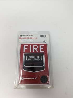 Not-bg12lx Notifier 783863026812 Dual Action Pull Station For Fire Alarms Manual