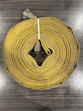 235071001ty Npsh 1 Inch 100ft Yellow Forestry Hose With Aluminum Male And Female Bushings