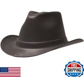 B0009zdc2o Occunomix Vcb200-06 Vulcan Cowboy Hard Hat Ratchet Suspension Black