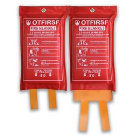 X39.3 Otfirsf Scf06 Emergency Fire Blanket For Home And Kitchen-orange-a 2 Pack 39.3 Inch Silic