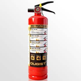 Dry-1l Ougist 2.5lbs Abc Dry Chemical Fire Extinguisher For Home And Vehicle Portable Kitche