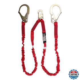 B08gctg19d Palmer Safety L122233 6 Ft Double Legs Lanyard Internal Shock Absorber With