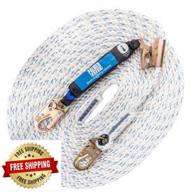 B0clsfw2b9 Palmer Safety 50ft Vertical Lifeline Kit Rope Grab Harness Lanyard Ansi Osha